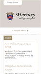 Mobile Screenshot of mairie-mercury.com